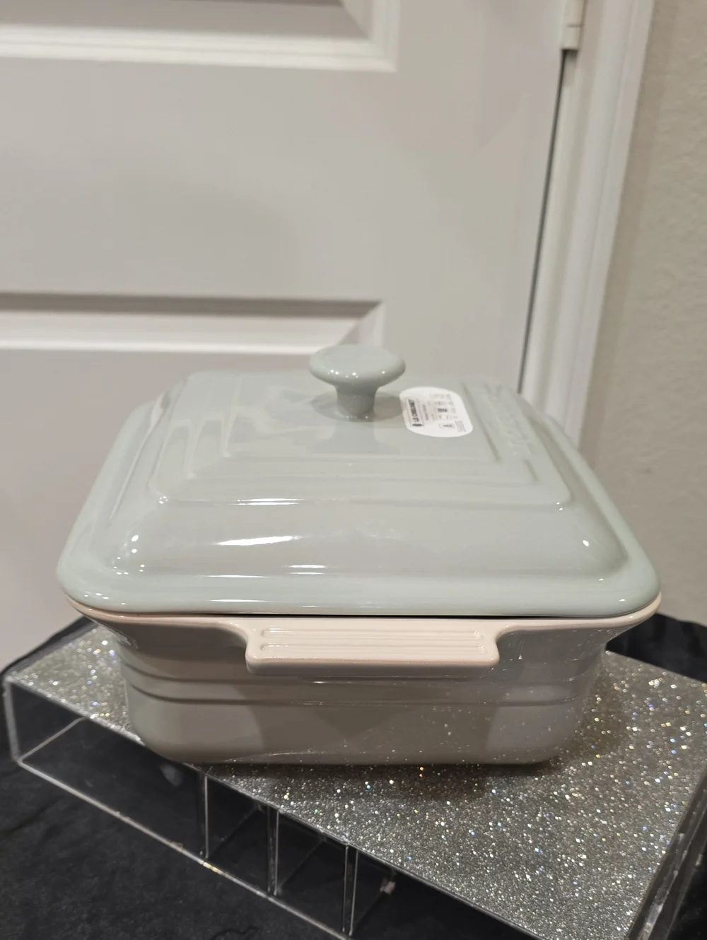 Le Creuset Classic 3L Square Dish w/Lid- Pistachio